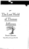 The_lost_world_of_Thomas_Jefferson