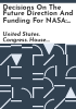 Decisions_on_the_future_direction_and_funding_for_NASA