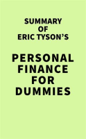 Summayr_of_Eric_Tyson_s_Personal_Finance_For_Dummies