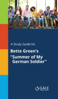 A_Study_Guide_For_Bette_Green_s__Summer_Of_My_German_Soldier_